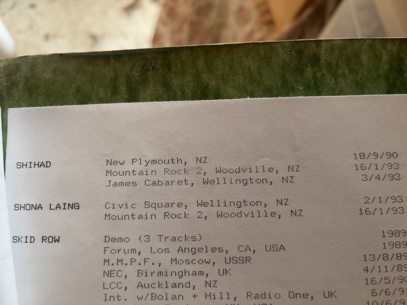A snippet of our bootleg catalogue. Check out that dot matrix font!